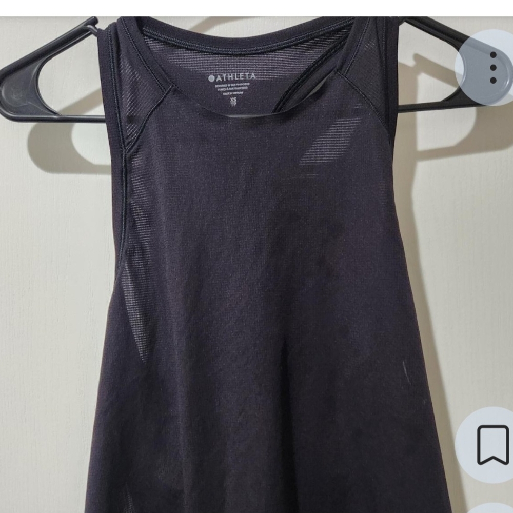 Athleta Charcoal Sleeveless Top